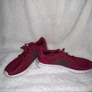 Size 10 womens Adidas maroon sneakers